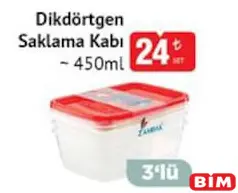 DİKTÖRGEN SAKLAMA KABI 450 ML 3'LÜ